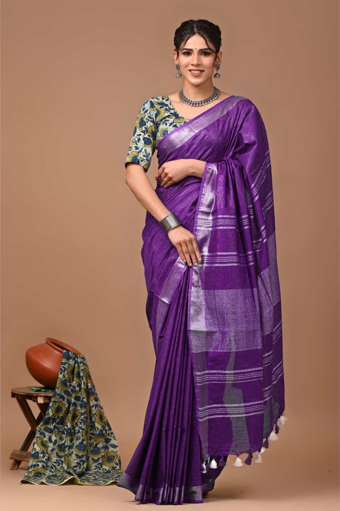 Latest Hand Block Modal Silk Suit Design 6